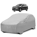 Car Cover Compatible with Maruti S-Cross with Mirror Pocket, Water Resistant, Triple Stitched, S-Cross Car Cover- Plain Silver