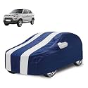 Car Cover Compatible with Maruti S-Presso with Mirror Pocket, Water Resistant, Triple Stitched, S-Presso Car Cover- Navy-White