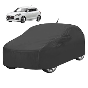 car cover compatible with maruti swift 2024 with mirror pocket water resistant triple stitched swift car cover- grey