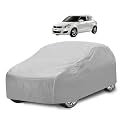 Car Cover Compatible with Maruti Swift (Model : 2005-2017) with Mirror Pocket, Water Resistant, Triple Stitched, Swift Car Cover- Plain Silver