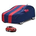 Car Cover Compatible with Maruti Swift (Model : 2018-Till Date) with Antenna &amp; Mirror Pocket, Water Resistant, Triple Stitched, Swift Car Cover- Navy-Red