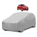 Car Cover Compatible with Maruti Swift (Model : 2018-Till Date) with Mirror Pocket, Water Resistant, Triple Stitched, Swift Car Cover- Plain Silver