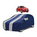 Car Cover Compatible with Maruti Swift (Model : 2018-Till Date) with Mirror Pocket, Water Resistant, Triple Stitched, Swift Car Cover- Navy Silver