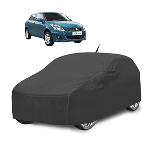 car cover compatible with maruti swift dzire model  2008-2016 with mirror pocket water resistant triple stitched dzire car cover- grey