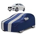 Car Cover Compatible with Maruti Swift Dzire (Model : 2017-Till Date) with Mirror Pocket, Water Resistant, Triple Stitched, Dzire Car Cover- Navy Silver