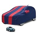 Car Cover Compatible with Maruti Swift Dzire (Model : 2008-2016) with Mirror Pocket, Water Resistant, Triple Stitched, Dzire Car Cover- Navy-Red