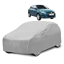 Car Cover Compatible with Maruti Swift Dzire (Model : 2008-2016) with Mirror Pocket, Water Resistant, Triple Stitched, Dzire Car Cover- Plain Silver