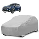 Car Cover Compatible with Maruti Xl6 with Mirror Pocket, Water Resistant, Triple Stitched, Xl6 Car Cover- Plain Silver