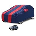 Car Cover Compatible with Maruti Xl6 with Mirror Pocket, Water Resistant, Triple Stitched, Xl6 Car Cover- Navy-Red