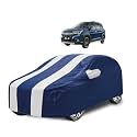 Car Cover Compatible with Maruti Xl6 with Mirror Pocket, Water Resistant, Triple Stitched, Xl6 Car Cover- Navy-White