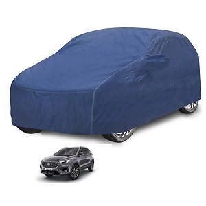 car cover compatible with mg astor with mirror pocket water resistant triple stitched astor car cover- plain navy