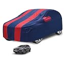 Car Cover Compatible with Mg Astor with Mirror Pocket, Water Resistant, Triple Stitched, Astor Car Cover- Navy-Red