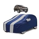 Car Cover Compatible with Mg Hector with Mirror Pocket, Water Resistant, Triple Stitched, Hector Car Cover- Navy Silver