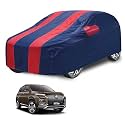 Car Cover Compatible with Mg Hector with Mirror Pocket, Water Resistant, Triple Stitched, Hector Car Cover- Navy-Red