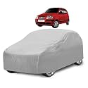 Car Cover Compatible with Santroo Xing (Model : 2019-Till Date) with Mirror Pocket, Water Resistant, Triple Stitched, Santroo Car Cover- Plain Silver