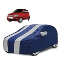 Car Cover Compatible with Santroo Xing (Model : 2019-Till Date) with Mirror Pocket, Water Resistant, Triple Stitched, Santroo Car Cover- Navy Silver