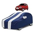 Car Cover Compatible with Santroo Xing (Model : 2019-Till Date) with Mirror Pocket, Water Resistant, Triple Stitched, Santroo Car Cover- Navy-White