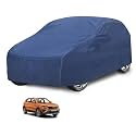 Car Cover Compatible with Skoda Kushaq with Mirror Pocket, Water Resistant, Triple Stitched, Kushaq Car Cover- Plain Navy