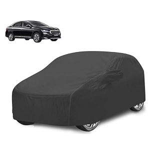 car cover compatible with skoda slavia with mirror pocket water resistant triple stitched slavia car cover- grey