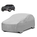 Car Cover Compatible with Taigun with Mirror Pocket, Water Resistant, Triple Stitched, Taigun Car Cover- Plain Silver