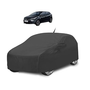 car cover compatible with tata altroz with antenna amp mirror pocket water resistant triple stitched altroz car cover- grey