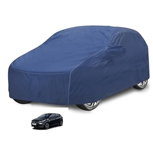 car cover compatible with tata altroz with mirror pocket water resistant triple stitched altroz car cover- plain navy