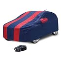 Car Cover Compatible with Tata Altroz with Antenna &amp; Mirror Pocket, Water Resistant, Triple Stitched, Altroz Car Cover- Navy-Red
