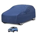 Car Cover Compatible with Tata Tiago with Mirror Pocket, Water Resistant, Triple Stitched, Tiago Car Cover- Plain Navy