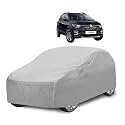 Car Cover Compatible with Triber with Mirror Pocket, Water Resistant, Triple Stitched, Triber Car Cover- Plain Silver