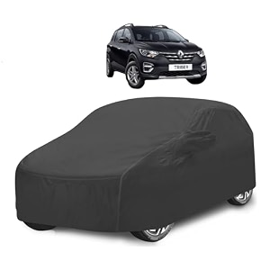 car cover compatible with triber with mirror pocket water resistant triple stitched triber car cover- grey