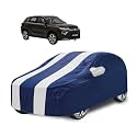 Car Cover Compatible with Urban Cruiser Hyryder with Mirror Pocket, Water Resistant, Triple Stitched, Hyryder Car Cover- Navy Silver