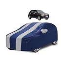 Car Cover Compatible with Venue with Mirror Pocket, Water Resistant, Triple Stitched, Venue Car Cover- Navy Silver