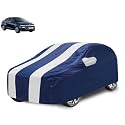 Car Cover Compatible with Verna (Model : 2023-To Till Date) with Mirror Pocket, Water Resistant, Triple Stitched, Verna Car Cover- Navy-White