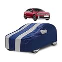 Car Cover Compatible with Virtus with Mirror Pocket, Water Resistant, Triple Stitched, Virtus Car Cover- Navy Silver