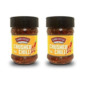 carpe victus red chilli seasoning pack of 2 100 g each  spicy sprinkler for pasta amp pizza  premium dried red chilli