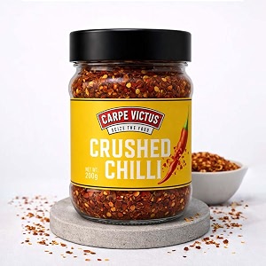 carpe victus chilli flakes 200gm  red chilli flakes for pizza pasta amp salads  premium seasoning spice