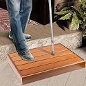 Carpentray 3.5'' Height Wooden Step Stool for Elderly Adults & Kids, Durable Heavy Duty Wooden Foot Stool