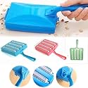 Carpet Cleaning 4 Roller Brush with Dust Collector for Home & Office | Reusable Lint Remover Sweeper for Carpet, Bed, Sofa, Floor & Pet Hair Cleaning | Manual Portable Cleaner Brush