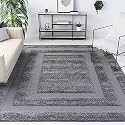 Handmade 3D Edge Collection Microfiber &amp; Polyester Silk Touch Rugs, Size 9x12 feet