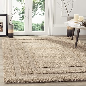 modern soft shaggy rugs fluffy home decorative for living room 2-inch thick carpet square size 6x6 feet