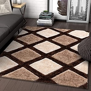modern soft shaggy rugs fluffy home decorative for living room 2-inch thick carpet size 3x5 feet