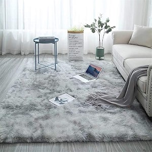 modern soft shaggy rugs fluffy home decorative for living room 2-inch thick carpet size 3x5 feet
