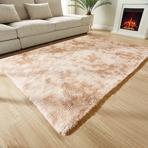 modern soft shaggy rugs fluffy home decorative for living room 2-inch thick carpet square size 6x6 feet
