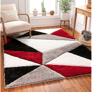 modern soft shaggy rugs fluffy home decorative carpet for living room 2-inch thick carpet size 2x4 feet runner