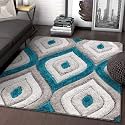 Modern Soft Shaggy Rugs Fluffy Home Decorative for Living Room 2-inch Thick Carpet [Size 6x8 feet]
