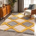 Modern Soft Shaggy Rugs Fluffy Home Decorative for Living Room 2-inch Thick Carpet Square [Size 10x10 feet]