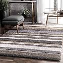 Modern Soft Shaggy Rugs Fluffy Home Decorative for Living Room 2-inch Thick Carpet Square [Size 6x6 feet]