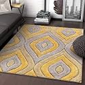 Modern Soft Shaggy Rugs Fluffy Home Decorative for Living Room 2-inch Thick Carpet [Size 4x6 feet]