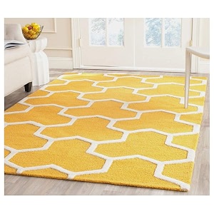 export quality handmade woolen carpet for home living room and for hall yellow amp ivory 8 x 11