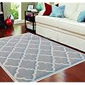 Export Quality Handmade Woolen Carpet for Home Living Room and for Hall. (Grey, 6 x 8)